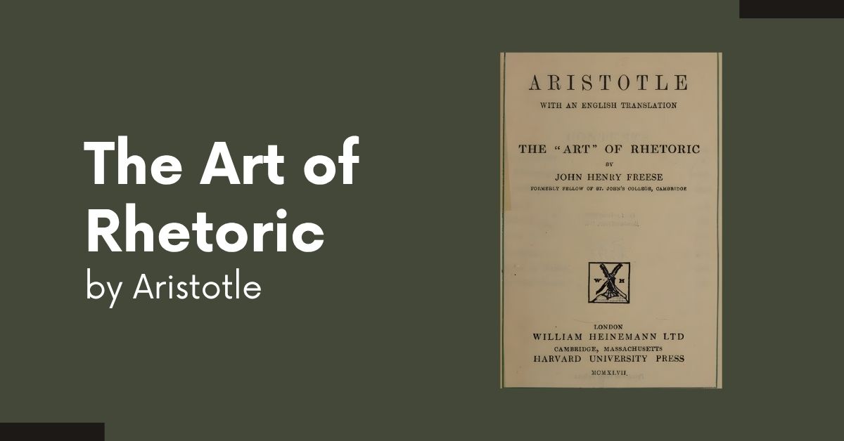 the art of rhetoric by aristotle